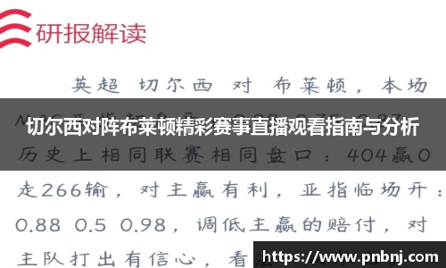 切尔西对阵布莱顿精彩赛事直播观看指南与分析